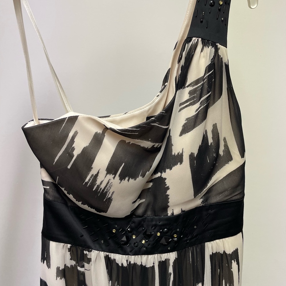 Black and white maxi dress
